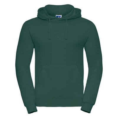 Russell Effen Heren Hoodie (Fles groen)