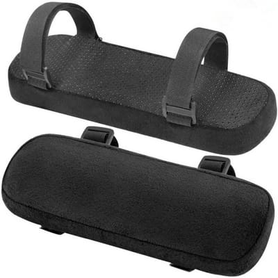 2 STUKS Zachte Armleuning Kussen PP Spons Schuim Thuis/Kantoor Stoel Armleuninghoezen Computer Gaming Elleboogkussen, Afneembaar Wasbaar 23.5 7.5cm gray