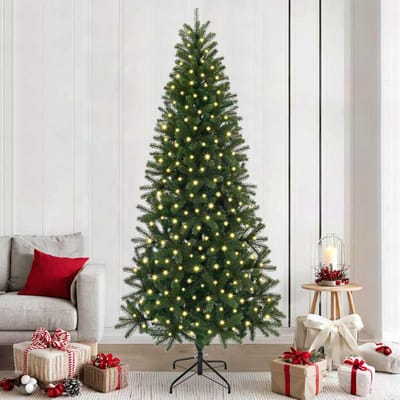 vidaXL - Kunstkerstboom - Groen - 240 - cm - PE - en - PVC