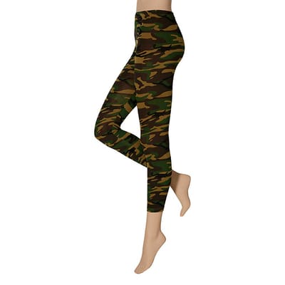 Apollo - Dames legging met print - Camouflage design - Maat L/XL - Legging dames - Legging meisje - Leggings - Legging carnaval - Legging dames katoen