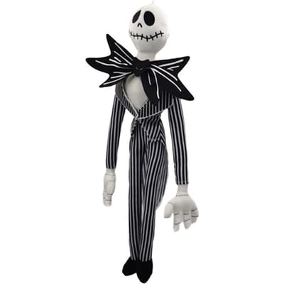 50cm Anime L'Étrange Noël de Monsieur Jack Jack Skellington Peluche Douce Poupée Jouets Oreiller Rempli Skellington Jack 50cm black