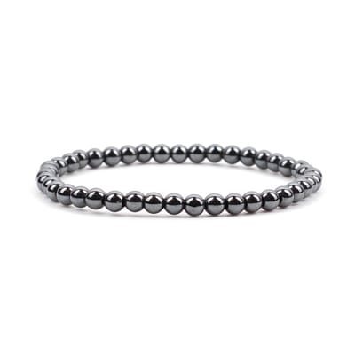 Bixorp Gems Hematiet Edelsteen Armband 4mm - Edelstenen Kralenarmband - Spiritueel Cadeau - 18cm