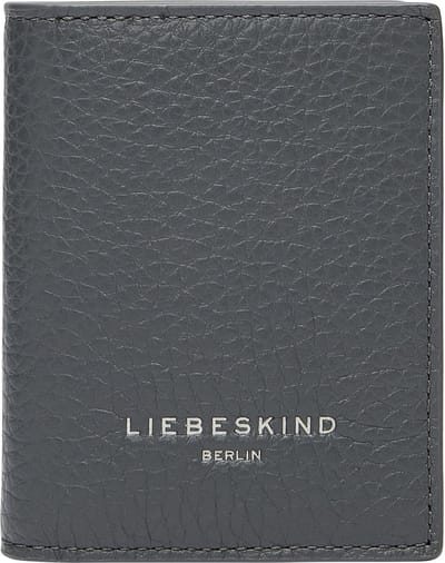 LIEBESKIND BERLIN Leren Kaarthoes Geri 2 Heavy Pebble Arcie Card Case Rooftop Grijs