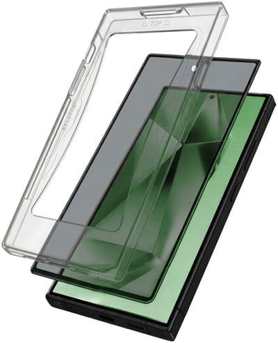 Screenprotector Geschikt voor Samsung Galaxy S24 Ultra - Met Installatie Kit - Privacy Filter - Beschermglas - Flexibel Glas - Tempered Glass - Screen Protector
