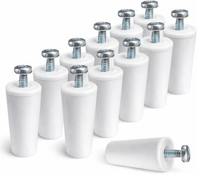 Rolluikstopper Set - Jaloezie Eindstukken - Voorkomt Uitglijden - Inclusief Montage Materiaal - 40 mm - Wit