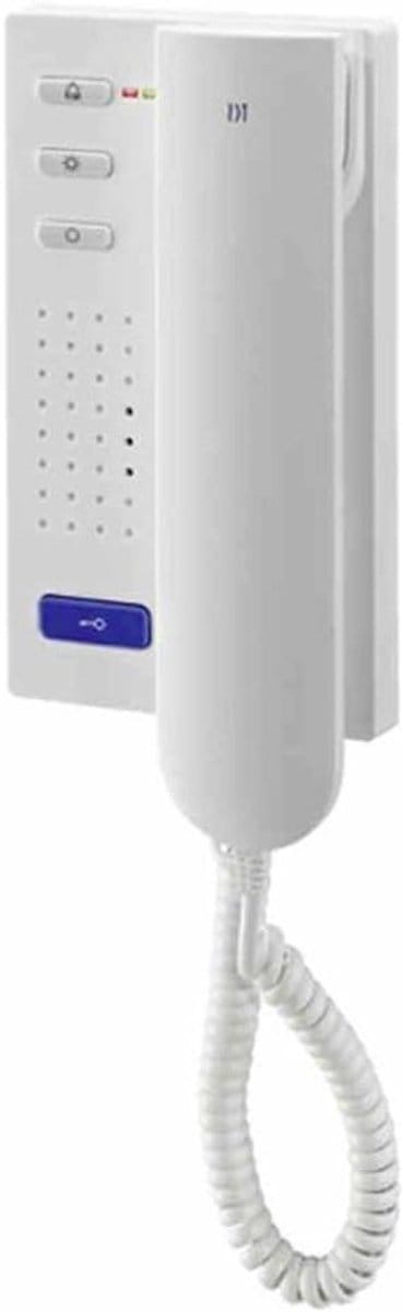 Deur Control Audio - Huistelefoon Intercom - Veilig Toegang Verlenen - Schakelfuncties en Lamp - 4-toetsen - Wit