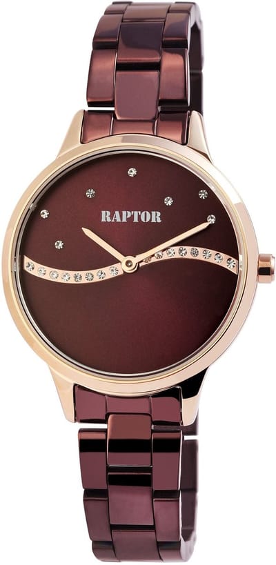 Raptor Dameshorloge Roestvrij staal Flake, Strass