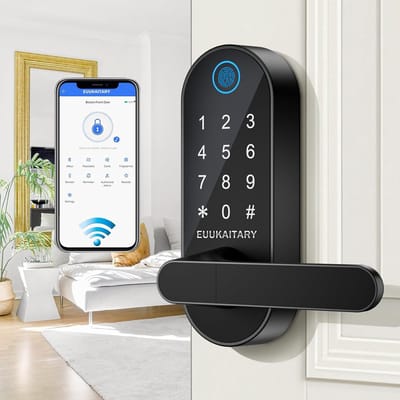 Smart Deurslot met Vingerafdruk en Code - Sleutelloze Toegangscontrole voor Voordeur