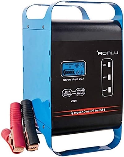 Acculader Auto - Batterijlader - Voertuig Onderhoud - Volautomatisch Opladen - 12V/24V 40A - Zwart