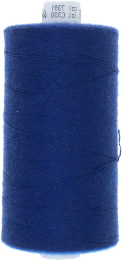 Naaigaren Polyester - Naaimachine garen - Kleding repareren - Hoge scheurvastheid - 1000 meter - Donkerblauw
