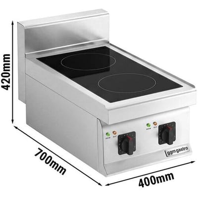 GGM Gastro Induktionsherd - 7 kW - 2 Kochfelder
