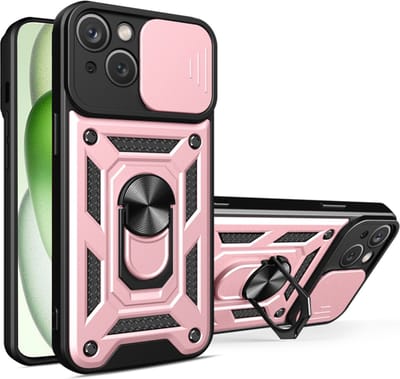 Hoesje geschikt voor Apple iPhone 16 Plus - Techsuit Camshield Back Cover - Roségoud