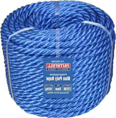 Blauw Poly Zeouw - Touwwerk Polyester - Algemeen Gebruik - Hoge Breeksterkte - 8mm 220m - Blauw