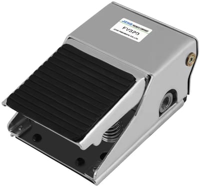 Dailygoods- Voetpedaal Pneumatisch 3-Weg - 2-Posities - Hoogwaardige Metaal - Voetbediening - Directe Beweging - Werkdruk 0-0.8 MPa