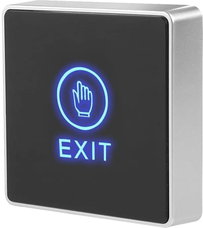 Dailygoody - Door Exit Release Button - LED Lichtschakelaar - Veiligheid en Stabiliteit - Wit - Toegangscontrole - Handig voor gebouwen - Compact ontw