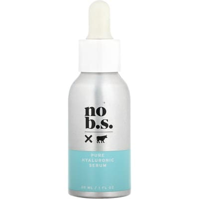 No BS Skincare, Pure Hyaluronic Serum, 1 fl oz (30 ml) white