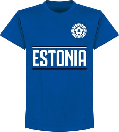 Estland Team T-Shirt - Blauw - L