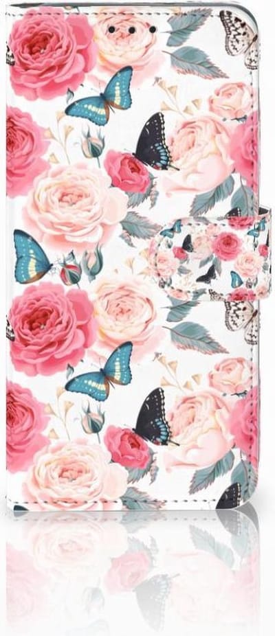 Samsung Galaxy S10 Plus Hoesje Butterfly Roses