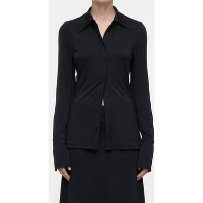 Closed Jersey Shirt T-shirts Black Size: S | Long-Sleeved Tops Outlet | Dames | Zwart