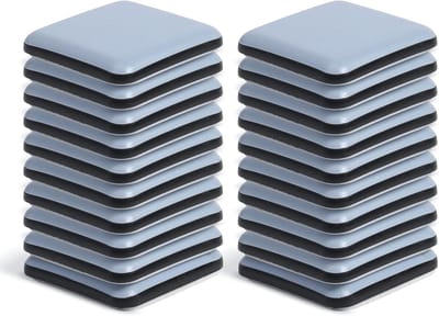 Meubelschuivers - Vloerbeschermers - Meubels Verplaatsen - Herbruikbaar Materiaal - 20 stuks - Zwart
