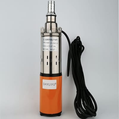 Diepe bronpomp - Waterpomp - Water uit bronnen halen - Roestvrij staal 304 - 40 meter kop - Zilver