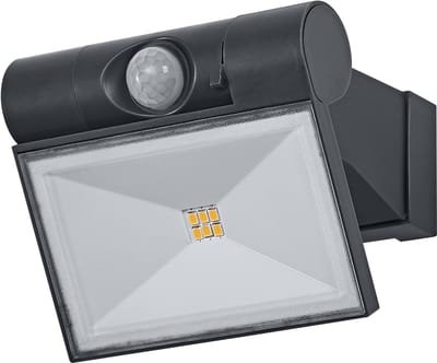 ENDURA Style verstelbare up-down spot met USB, donkergrijs, 1,6 W, 120 lm, 3.000 K, stralingshoek van 110°, IP44, levensduur van 25.000 uur, PIR-sensor, USB-C-oplaadfunctie.