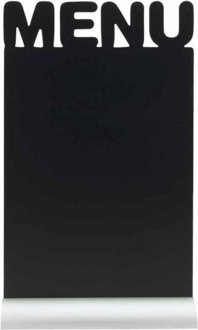 Securit® aluminium tafelkrijtbordmenu in zwart