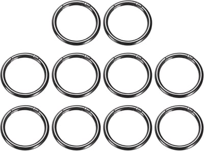 Rondel Karabijnsluiting - Sleutelring Clips - Tassen Bevestigen - Eenvoudige Bediening - 48mm Diameter - Gunmetal
