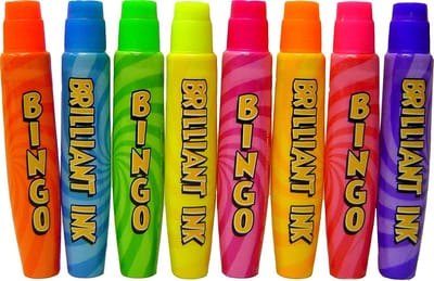 Bingo Dabbers - Kleurpennen - Bingo Spelen - Neon Kleuren - 60 Tickets - Multicolor