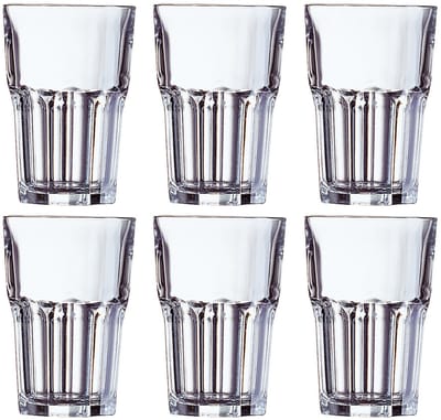 Arcoroc waterglazen/drinkglazen - 18x stuks - 350 ml - Granity serie - Bar/cafe benodigdheden - Water/fris/sapglas