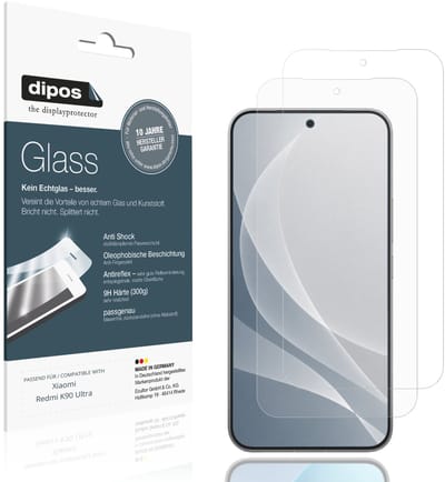 dipos – 2x Matte Pantserfolie geschikt voor Xiaomi Redmi K90 Ultra | 9H Screenprotector