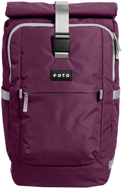 eoto laptop rugzak rugzak met laptopvak Tall41 Rolltop Backpack 41L Wine Red (rood)paars