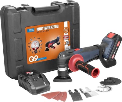Accu Multitool Set 18V - Universeel Gereedschap voor Zagen, Schuren en Schraper - Inclusief Accu & Oplader