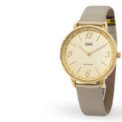 Q&Q by Citizen -qc09j103y Dames horloge - 36 mm - Goud