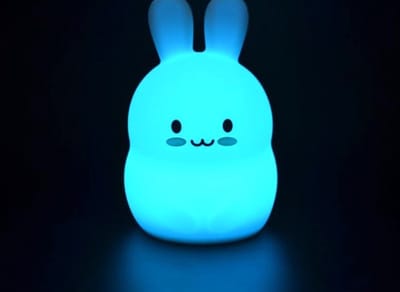 Nachtlampje LED - Konijn - Veranderd automatisch van kleur