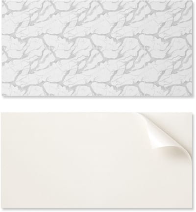 Decoratief vinylpaneel met afbeelding voor keuken of badkamer, 100x50 cm, marmerpatroon met aderen.