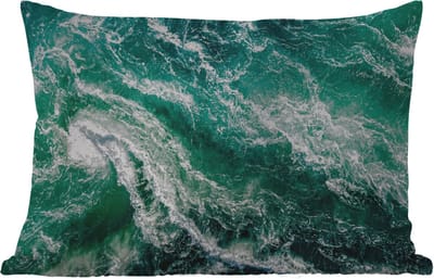Buitenkussens - Tuin - Oceaan - Water - Zee - Luxe - Groen - Turquoise - 50x30 cm