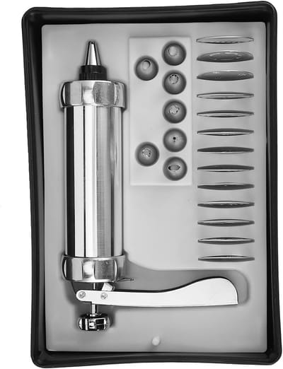 Stainless Steel Koekjespers Set voor DIY Bakken, Biscuit Maker en Decoratie Gereedschap voor Taart en Koekjes