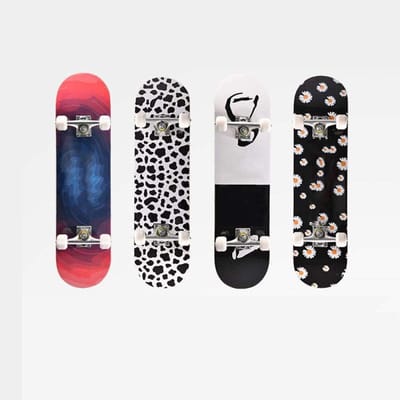 Skateboard - Cruiser board - Straat cruisen - 7-laags esdoorn - 80x20 cm - Creatief design
