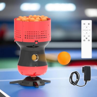 Tafeltennisrobot - Pingpongbalmachine - Training Verbeteren - Draadloze Bediening - 90 Ballen Capaciteit - Zwart