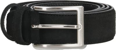DD Exclusive Siena Suède Lederen Riem - Zwart - Maat 95