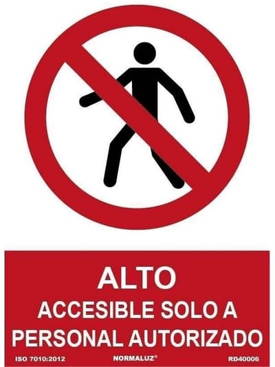 Waarschuwingsbord - Toegangsbord - Veiligheid Aangeven - Alleen Personeel - 21 x 30 cm - Aluminium