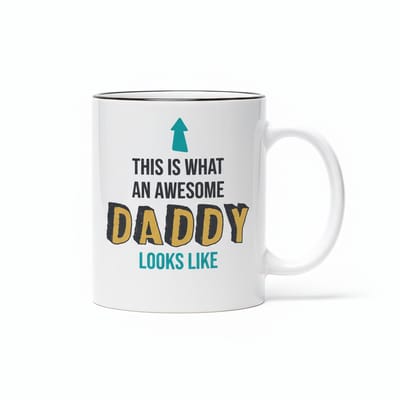 Awesome Daddy Mok 330ml – “Dit is hoe een geweldige papa eruitziet” – Perfect Cadeau voor Vaderdag & Verjaardag