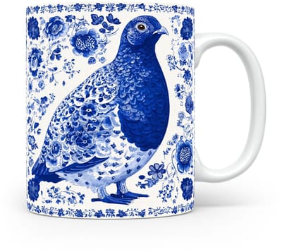 Mok Ptarmigan Beker voor koffie of tas voor thee, cadeau voor dierenliefhebbers, moeder, vader, collega, vriend, vriendin, kantoor, opa, oma, hond, kerst, sinterklaas, verjaardag