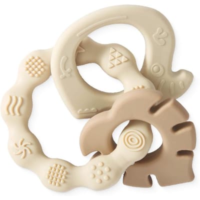 1 pièce anneau de dentition en silicone pour bébé sans BPA hochet bracelet qualité alimentaire accessoires pour bébé nouveau-né jouets de dentition en silicone dessin animé