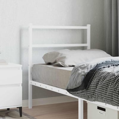 vidaXL - Vervangend - hoofdbord - 75 - cm - metaal - wit