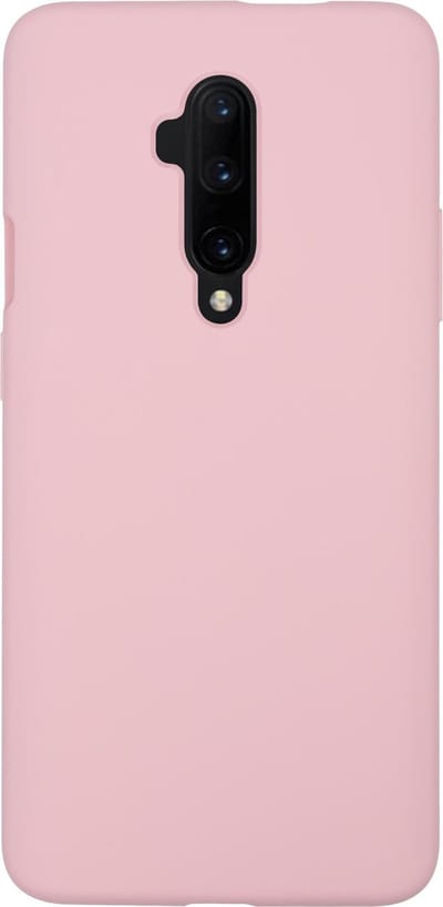 BMAX Siliconen hard case hoesje geschikt voor Oneplus 7 Pro / Hard Cover / Beschermhoesje / Telefoonhoesje / Hard case / Telefoonbescherming - Lichtroze
