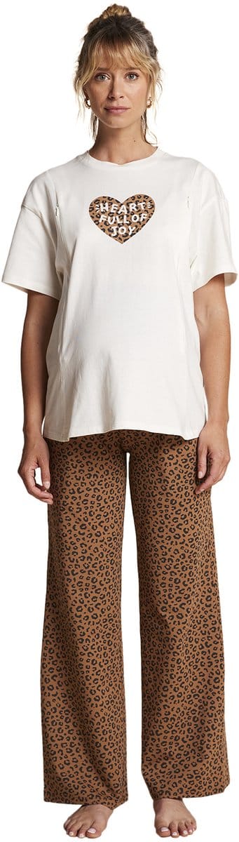Envie de fraise Pyjama set 2-delig luipaard zwangerschap en borstvoeding ENVIE DE FRAISE