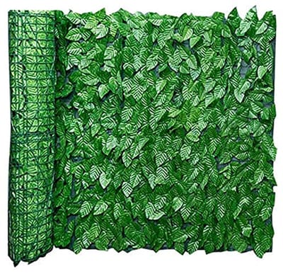 Kunsthagen Schutting - Privacy Scherm Bladeren - Balkon Afschermen - Realistisch Blad Decor - 300x50 cm - Groen