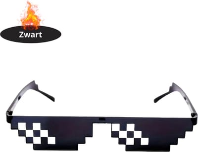 Bovista - Festival Bril - Rave - Space - Techno - Freaky Glasses - Heren - Dames - Zonnebril - Zwart